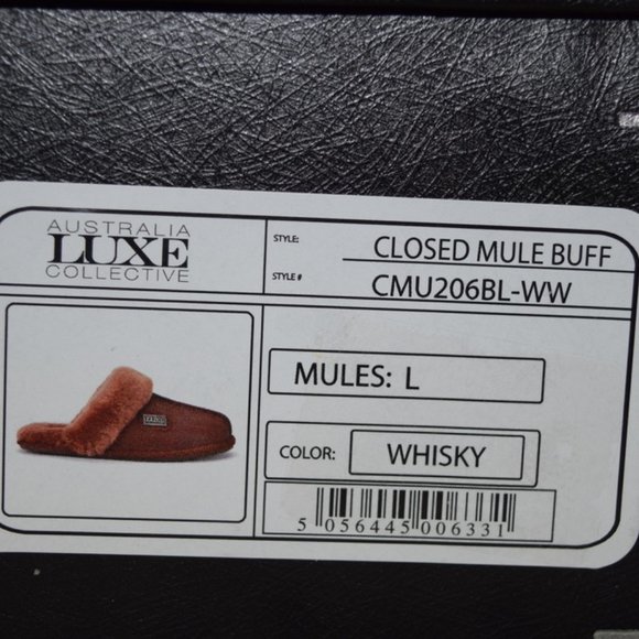 Australia Luxe Collective Whiskey Buff Leather Slipper L - Picture 7 of 10